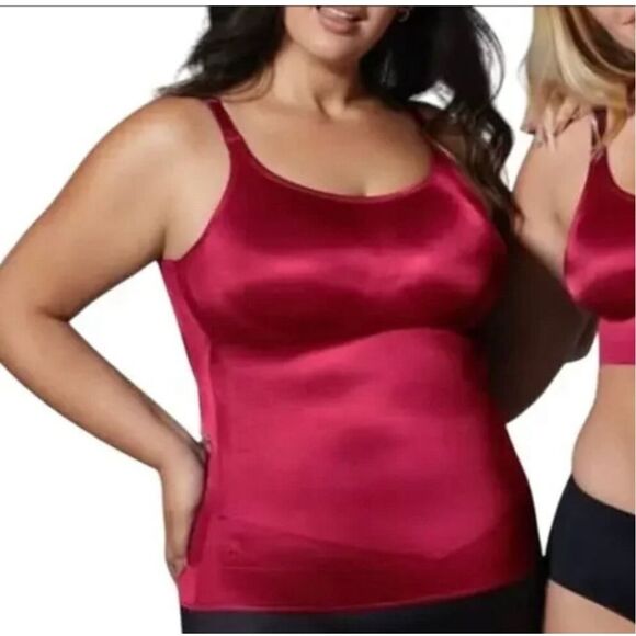 Ruby Ribbon Red Shapewear Tank - Picture 4 of 5